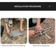 thumbnail image 4 of Parrilla de barbacoa desmontable plegable para acampar al aire libre (grande), 4 of 9