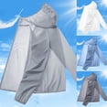 thumbnail image 2 of YUEHUA Men’s Ultra Light Packable Sun Protection Jacket, Hooded Full Zip Windbreaker, Breathable UV Block Coat for Travel, Hiking and Daily Use, 2 of 4