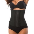 thumbnail image 1 of SOATUTO Women Corset Waist Trainer Training Shaper Body Shapewear Underbust Cincher Tummy Belt Hourglass Body Shaper 3 Hooks - L, 1 of 10