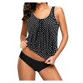 thumbnail image 1 of Maillots de Bain Deux Pièces pour Femmes, Femmes Grande Taille, Imprimé, Dos à Bretelles, Ensemble Tankini, Maillots de Bain Deux Pièces, Robe de Bain, 1 of 5