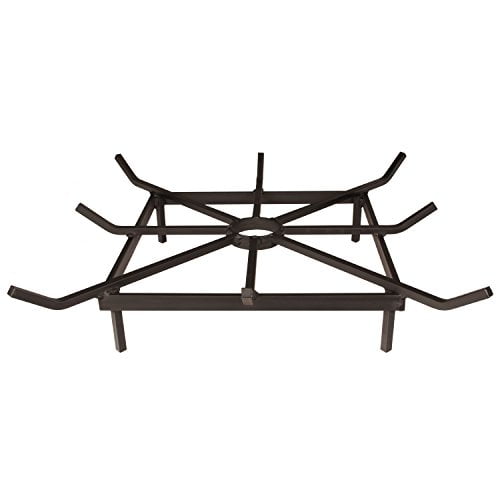 SteelFreak Grille de Foyer à Roues Carrées - Fabriqué aux États-Unis (20 x 20 Pouces)