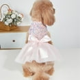 thumbnail image 2 of HQREA Sparkly Sequin Tutu Dress for Small Dogs, Tulle Puppy Princess Party Dress, Pet Wedding Costume, 2 of 6