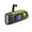 Green, variant on Hand Crank Solar Powered LED Flashlight 800 Lumens Rechargeable Emergency Lantern with Carabiner Clip, USB & Dynamo Charging