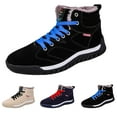 thumbnail image 5 of Oyedens Snow Boots Running Shoes Men Winter Warm Plush Lined Hiking Walking Tennis High Top Sneakers, 5 of 6