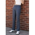 thumbnail image 6 of KHAKI & BLUE Women's Work Pants – High Rise Straight Leg Casual Trousers with Pockets, 6 of 7