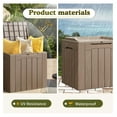 thumbnail image 4 of SONGMY 31 Gallon Waterproof Outdoor Storage Box Resin Deck Box Lockable and UV Resistant for Patio Furniture,Garden Tools (Light Brown), 4 of 6