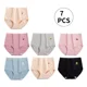 thumbnail image 3 of 7pcs Bragas De Algodón Ropa Interior De Mujer De Gran Tamaño, 3 of 7