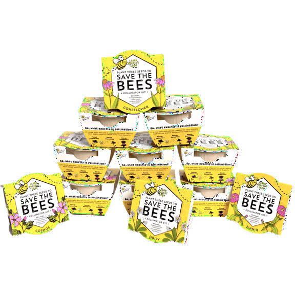 Save the Bees Wildflower Paper Cup Grow Kit | Assorted 12-pack