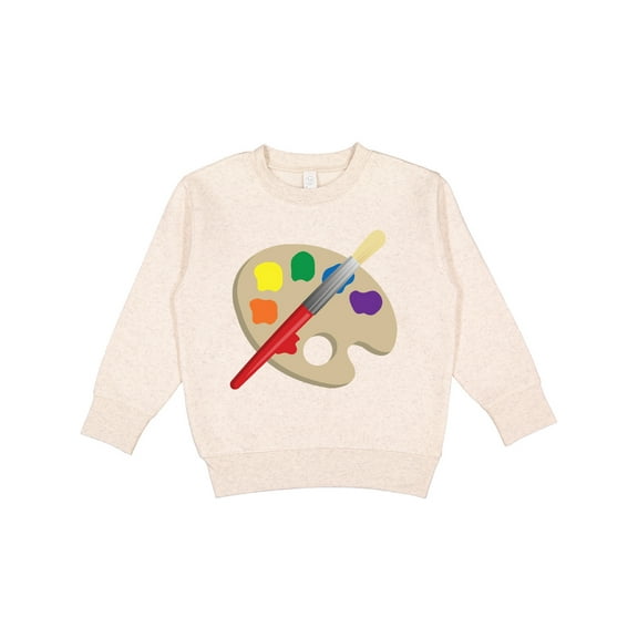 Inktastic Artist Palette and Brush Toddler Sweatshirt
