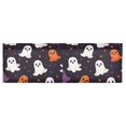 thumbnail image 6 of Yayeee Kitchen Valance Rod Pocket 54" x 18" Living Room Window Curtain, White Halloween Ghosts, 6 of 6
