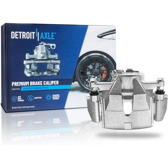 Detroit Axle - Front Right Brake Caliper for 2006-2018 Toyota RAV4 Disc Brake Caliper with Bracket 2007 2008 2009 2010 2011 2012 2013 2014 2015 2016 2017 Replacement Brake Caliper Assembly
