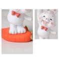 thumbnail image 3 of pitrice Resin Rabbit Storage Tray Statue Sculpture for Entrance Decor Standing, 3 of 8