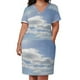 thumbnail image 3 of Vestido suelto con bolsillo y patrón de nubes vestido holgado de verano ropa de verano para mujer vestidos para ocasis formales, 3 of 7