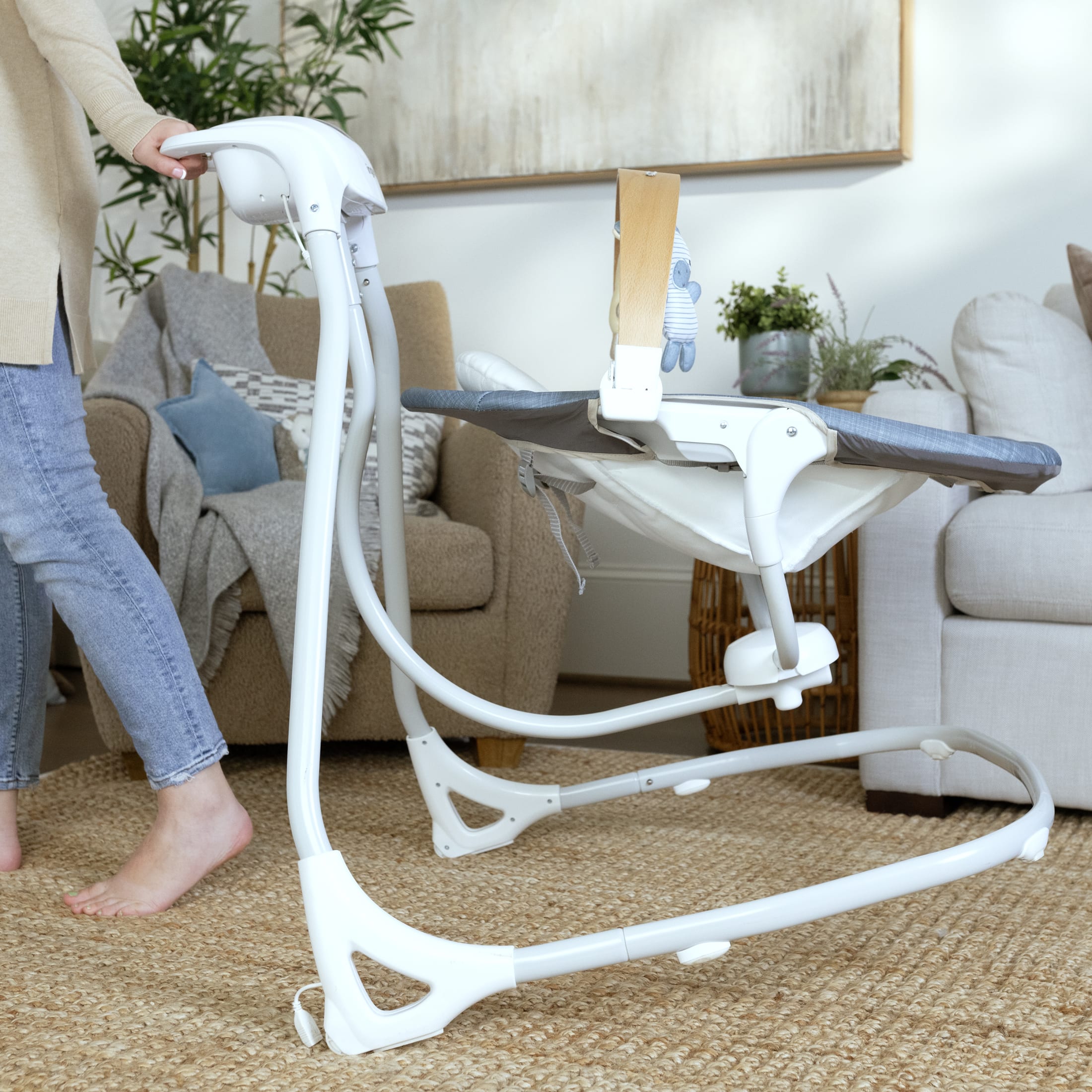 Ingenuity SimpleComfort Compact Soothing Swing, Blue photo 8
