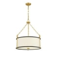 thumbnail image 3 of Savoy House 7-1920-3-261 Kian 3-Light Pendant in Matte Black with True Gold, 3 of 6