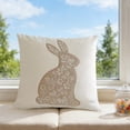 thumbnail image 4 of Qwtwty Pillow Covers 18x18 Simples Series Easter Pillow Cover Cute Rabbits Printed Sofa Cushion Cover Holiday Decoration, 4 of 6