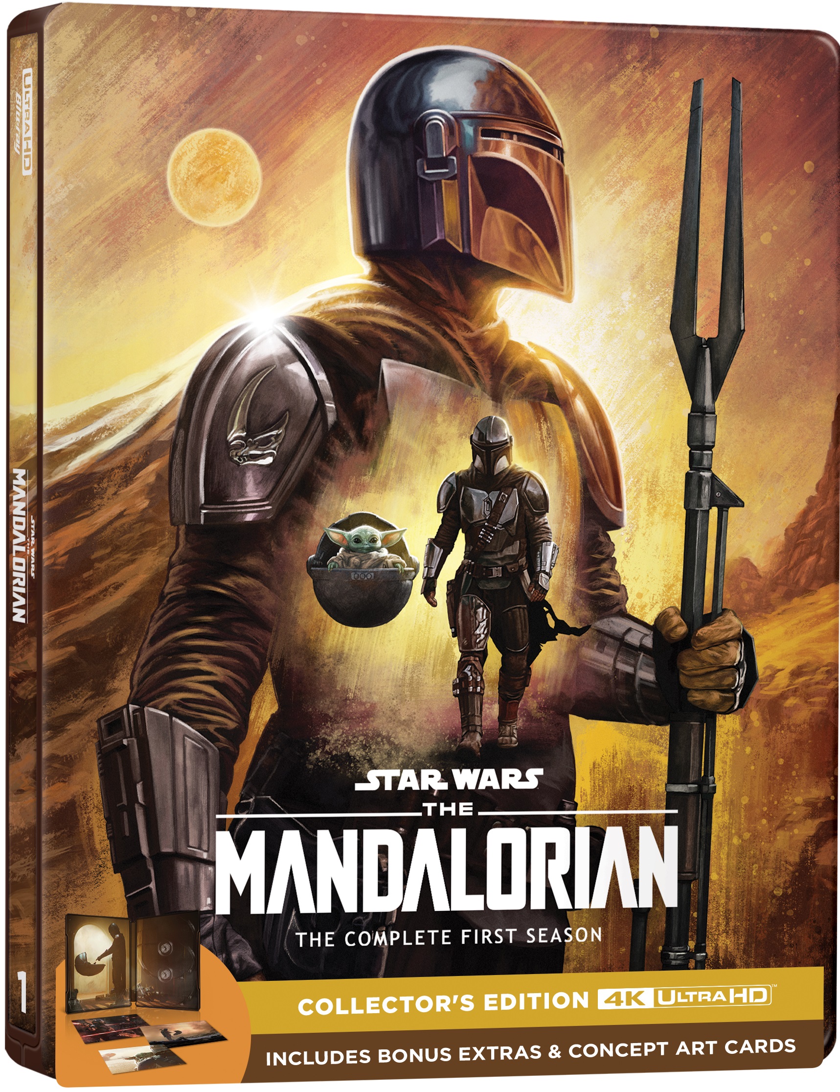 The Mandalorian: The Complete First Season (Steelbook) 4K Ultra HD, Disney, Action, Adventure