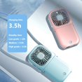thumbnail image 3 of De Cuello Colgantes, Ventilador Pequeño Usb Plegable Portátil, Banco De Energía Silencioso, Ventilador De Carga Multifunción De Escritorio De Mano Yuarrent OD013417-00, 3 of 6