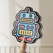 Robot 3D Novelty Light Box for STEM Rooms, Tech Decor, Ideal for Robotics Enthusiasts (Width 8 inch, 20cm)