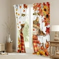 thumbnail image 3 of jejeloiu Cartoon Scarecrow Blackout Curtains,Hello Fall Curtains Pack of 2 (38x45 Each),Rustic Sunflower Maples Window Curtains For Girls Boys,Luxury Bedroom Decor, 3 of 6