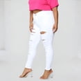 thumbnail image 6 of LWavelet Womens Ripped Skinny Jeans High Waisted Daily Casual Denim Pants White 5XL, 6 of 6