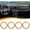 Orange, variant on Air Conditioner Vent Ring Interior Accessories Compatible with 2018-2023 Jeep Wrangler JL JLU & Gladiator JT Aluminum Alloy Dashboard Air Conditioning Vent Outlet Trim Cover, 4PCs