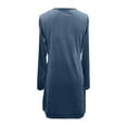 thumbnail image 5 of CAIXIA Women's Velvet Dresses Cowl Neck Long Sleeve Party Cocktail Holiday Mini Dresses 2026,Silver, 5 of 5