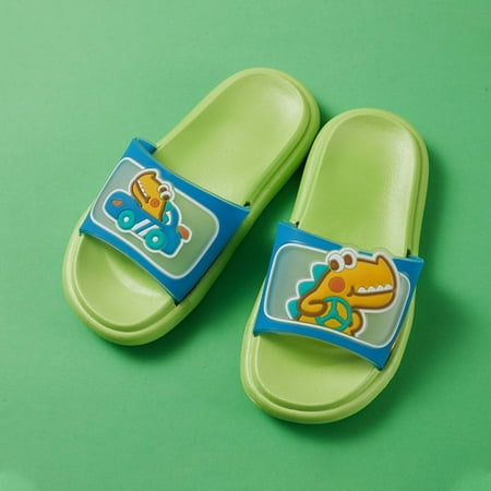 

QISIWOLE Summer Boys And Girls PVC Little Dinosaur Non-slip Children s Slippers clearance under 5