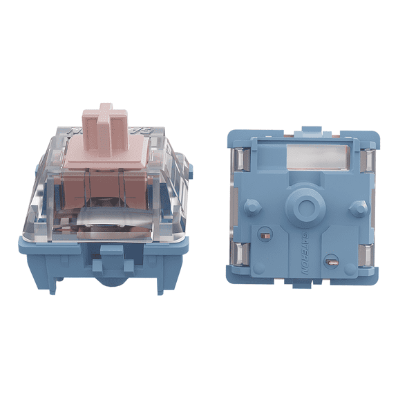 GATERON Melodic Keyboard Switches, Clicky RGB LED 5 Pin Factory Pre-Lubed 60gf Key Switches for MX Mechanical Keyboard(35PCS)