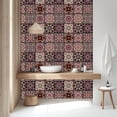 thumbnail image 4 of 18 pegatinas para azulejos de 9 estilos, color rosa, rojo y verde, autoadhesivas, impermeables, para pared, con diseño de mandala., 4 of 9
