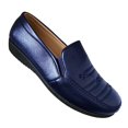 thumbnail image 1 of Zapatos casuales para mujer, clásicos, bordados, azules, 1 of 1