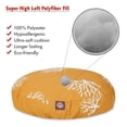thumbnail image 2 of Majestic Pet Coral Round Dog Bed Treated Polyester Removable Cover Yellow Large 42 x 42 x 5, 2 of 5