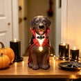 thumbnail image 5 of Lighted Halloween Large Labrador Statue, 8inch, Entrance Decor, Cute Tabletop Ornament for Pet Lovers, Halloween Decoration Indoor, 5 of 7