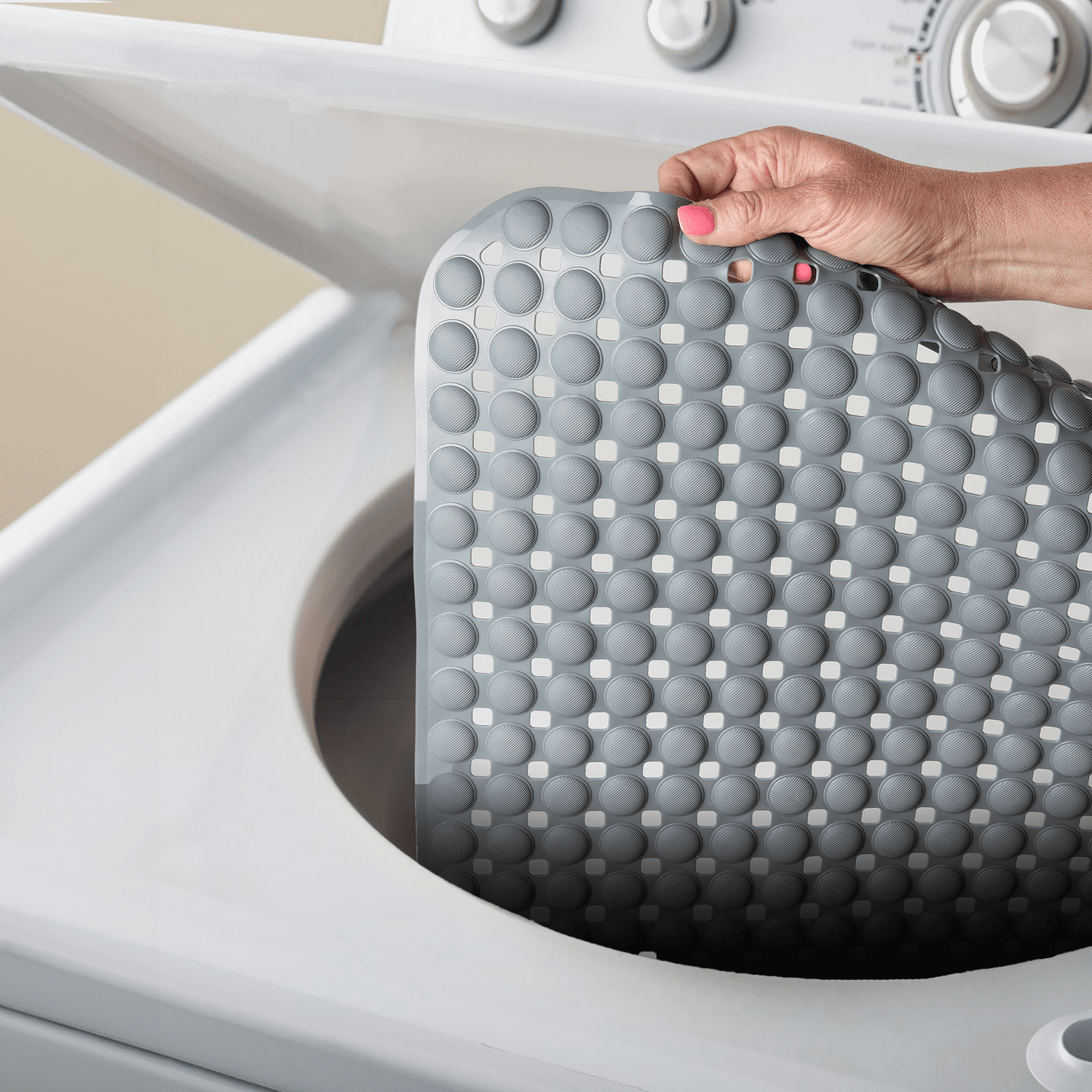 Mainstays Air Pocket Bathtub Mat, Gray