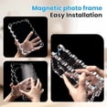 thumbnail image 7 of 3 Pack 4x6 Inch Acrylic Magnetic Picture Frames Double Sided Scalloped Design 10mm+10 Thick Clear Block for Any Room Home or Office (4x6,Clear), 7 of 7