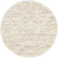 thumbnail image 1 of Unique Loom Hygge Shag Peluche & Confortable Tapis 3' 3 x 3' 3 Rond Ivoire/tan, 1 of 1