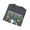thumbnail image 4 of Trisomy 21 Down's Syndrome Ribbon Rockin' Extra Chromosome Unisex T-Shirt, 4 of 4