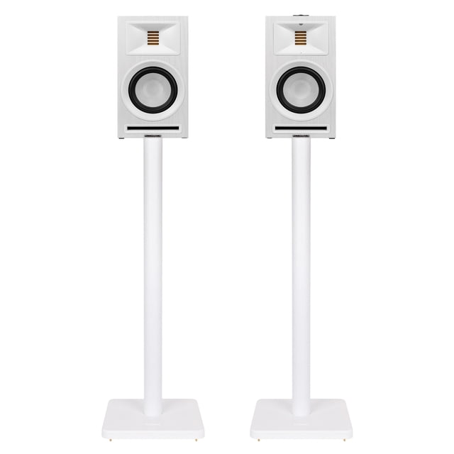 Fluance Ri71 Reference Powered Bookshelf Speakers with High Performance AMT Tweeters, 5" Drivers, 120W Amplifier for Music, Turntable, TV, PC - HDMI, Bluetooth, RCA & Subwoofer Out with Speaker Stands