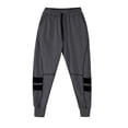 thumbnail image 7 of COSFO Full Men's Sweatpants for Men Gray Joggers Taper Athleisure Elastic Waist Drawstring Colorblock Pants for Men, 7 of 7
