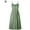 Green, variant on Women's Dresses Summer Boho Floral Spaghetti Strap Button Down Belt Swing A line Midi Dress with Pockets (Yellow ,L)
