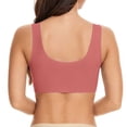 thumbnail image 4 of HOWPAY Push Up Bras For Women No Underwire Wireless Full Coverage Adjustable Straps Stretch Bralettes With Support Comfortable Soft Underwear Rose Gold XXXL, 4 of 4