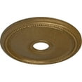 thumbnail image 3 of Ekena Millwork 18"OD x 3 5/8"ID x 1 1/8"P Diane Ceiling Medallion (Fits Canopies up to 5 3/8"), Hand-Painted Pale Gold, 3 of 6