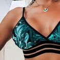 thumbnail image 5 of Floenr Two Piece Women’s Bikini Swimsuit Set,Casual Loose Double Straps Open Back Leafy Bathing Suit Swimwear, 5 of 9