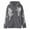 Grey, variant on Womens Fashion Hoodies Zip Up Long Sleeve Cross Print Hooded Sweatshirt Casual Fall Jacket Winter Clothes