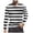 Black@GC@, variant on CONZONE Mens T-Shirts Long Sleeve T Shirts for Men Casual Crew Neck Striped Lightweight Tees Soft Cozy Athletic Tops