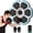 White+Black, variant on Music Boxing Machine Bluetooth Wall Mounted Smart Boxing Training Punching Equipment with Gloves for Adults Home Indoor Gym