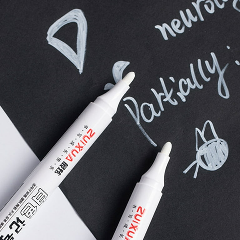 Xyer 10Pcs Marking Pen Waterproof Quick Dry Plastic Permanent