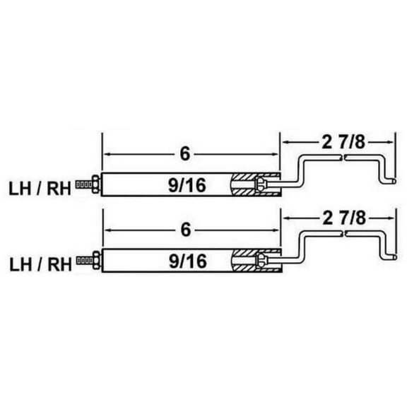 Crown 20720-02 Set Of Replacement Electrodes For Carlin 501-1150 Commercial Oil Burners
