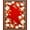 Red, Pattern 3, variant on Flatwoven High Traffic Area Rug, Heritage Damask Panel Design with Flourishing Foliage and Stylized Arabesques, Non Slip, Stain Resistant, Washable Area Rugs for Living Room, Bedroom(Red, 2X3)