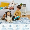 thumbnail image 6 of Haperlare Modern Area Rugs Machine Washable Abstract Ultra-Thin Stain-Resistant Rugs for Bedroom Blue Mottled Painting Rugs for Kitchen,4'x6', 6 of 7